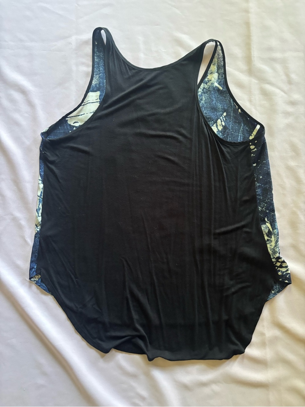 Mossimo Navy Abstract Racerback Tank - Picture 2 of 4